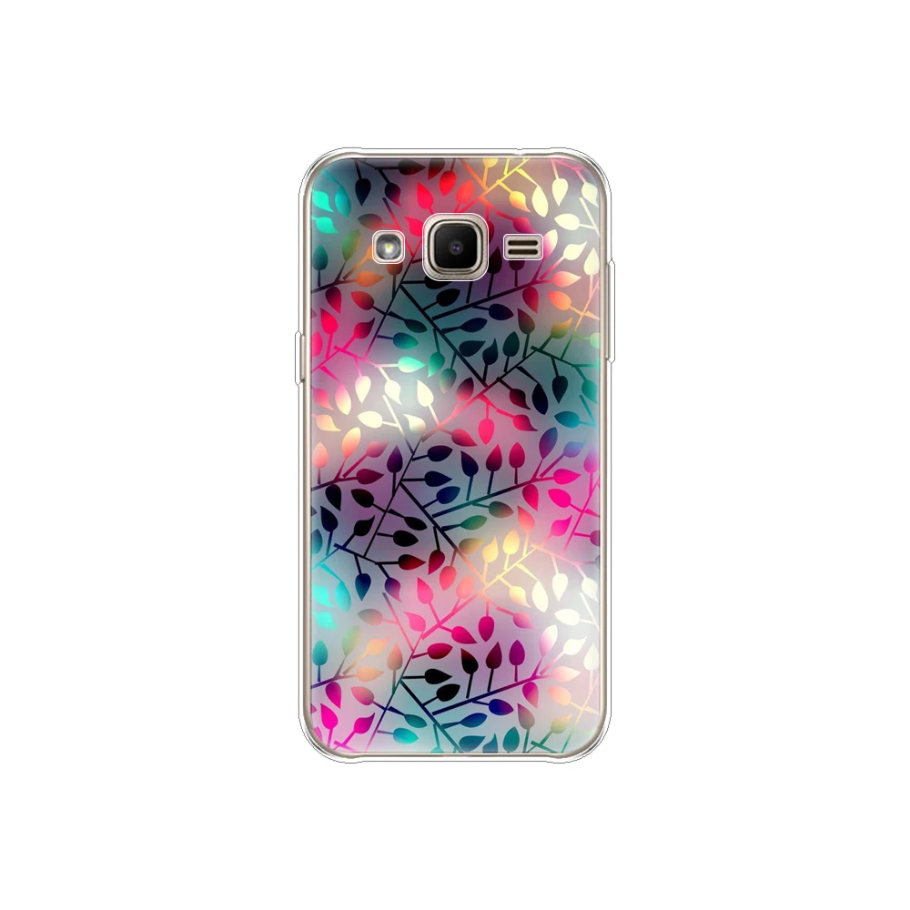 Soft TPU Case For Samsung Galaxy J2 SM-J200F J200H for samsung 2015 4.7inch back cover 360 full protective coque flower | Мобильные