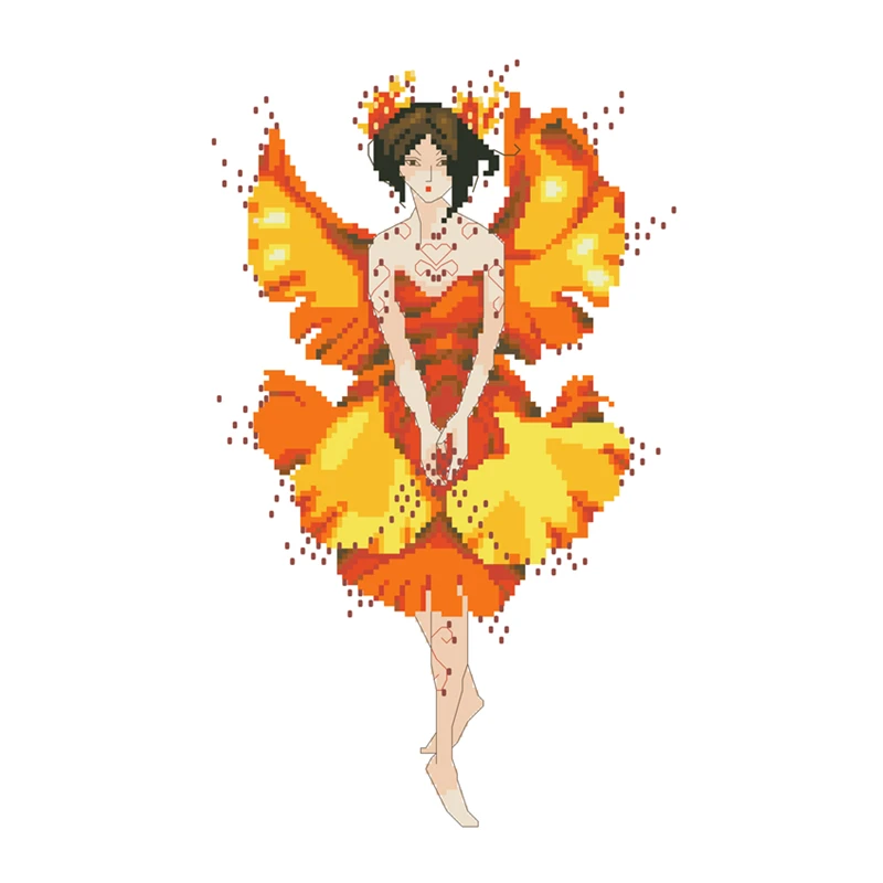 

Набор для вышивки крестиком Miss Ginko, тканевая хлопчатобумажная нить 18 карат 14 карат 11 карат, комплект для творчества, домашнее украшение для с...