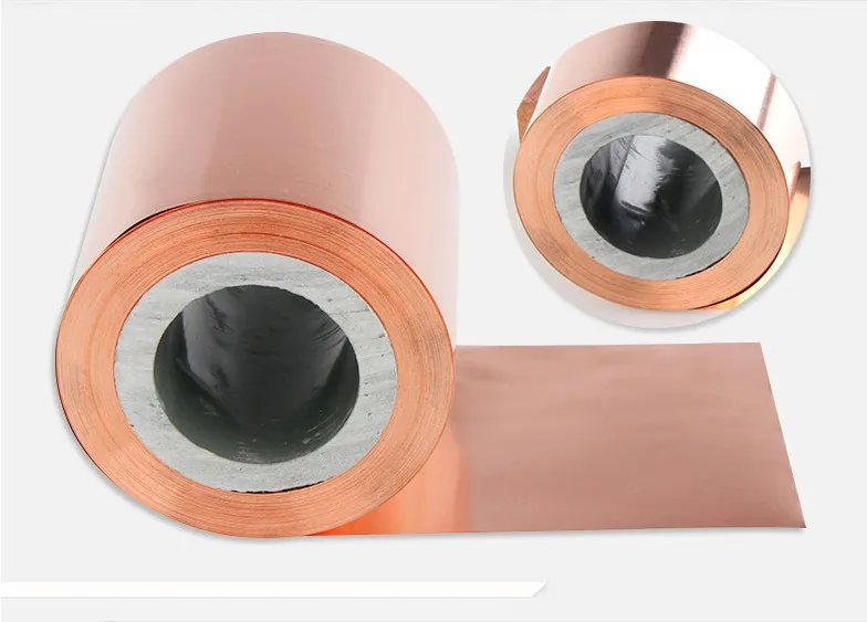 100mm width 0.1mm-1mm T2 Copper Strip 0.01x100mm 0.02x100mm 0.03x100mm 99.90% foil tape |