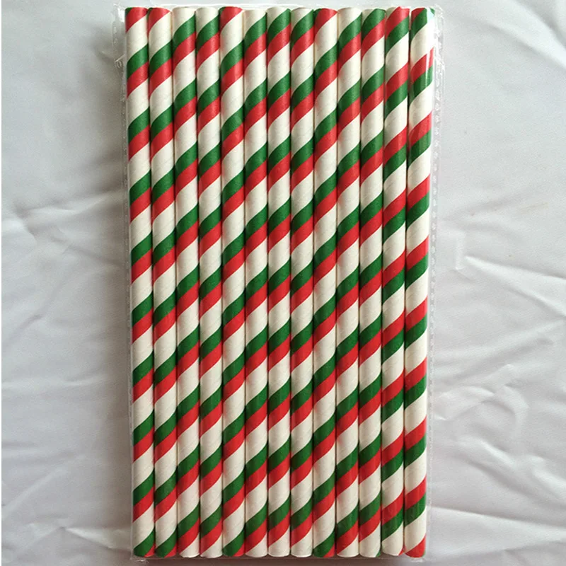 25 шт. бумажные радужные одноразовые трубочки для свадьбы дня рождения вечеринки