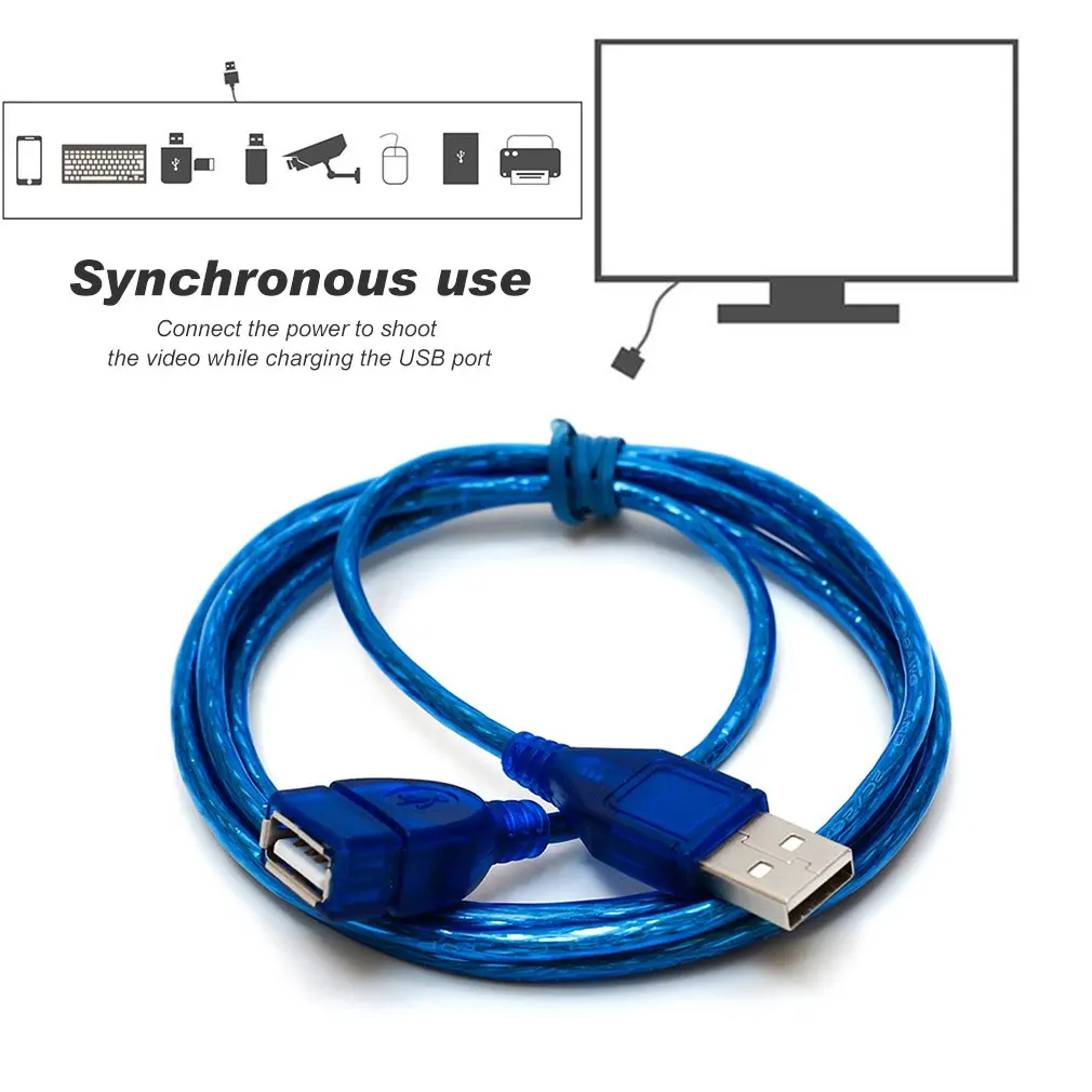 Jinchi 1 м/1 5 м/2 м/3 м супер длинный USB 2 0 Мужской к женскому Удлинительный кабель