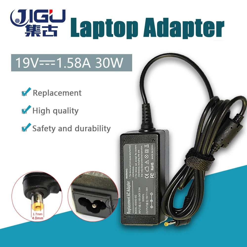 

19V 1.58A 4.0*1.7MM 30W Replacement For HP Compaq Mini 700 730 110 1000 1100 110-1000 hstnn-e04c AC Adapter Power Charger