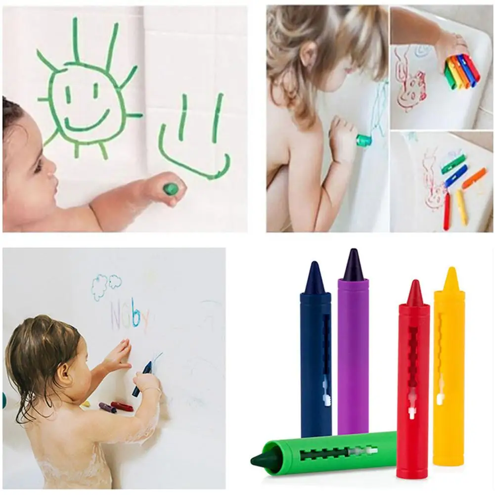 

6PCS/Set Baby Bathroom Crayons Washed Color Bath Toy