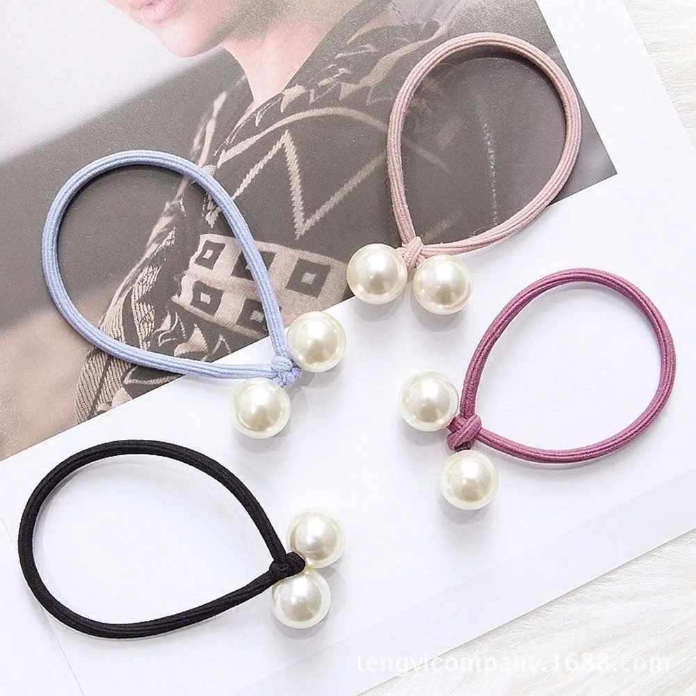 1 шт. милые резинки для волос жемчужные эластичные девочек Женская резинка