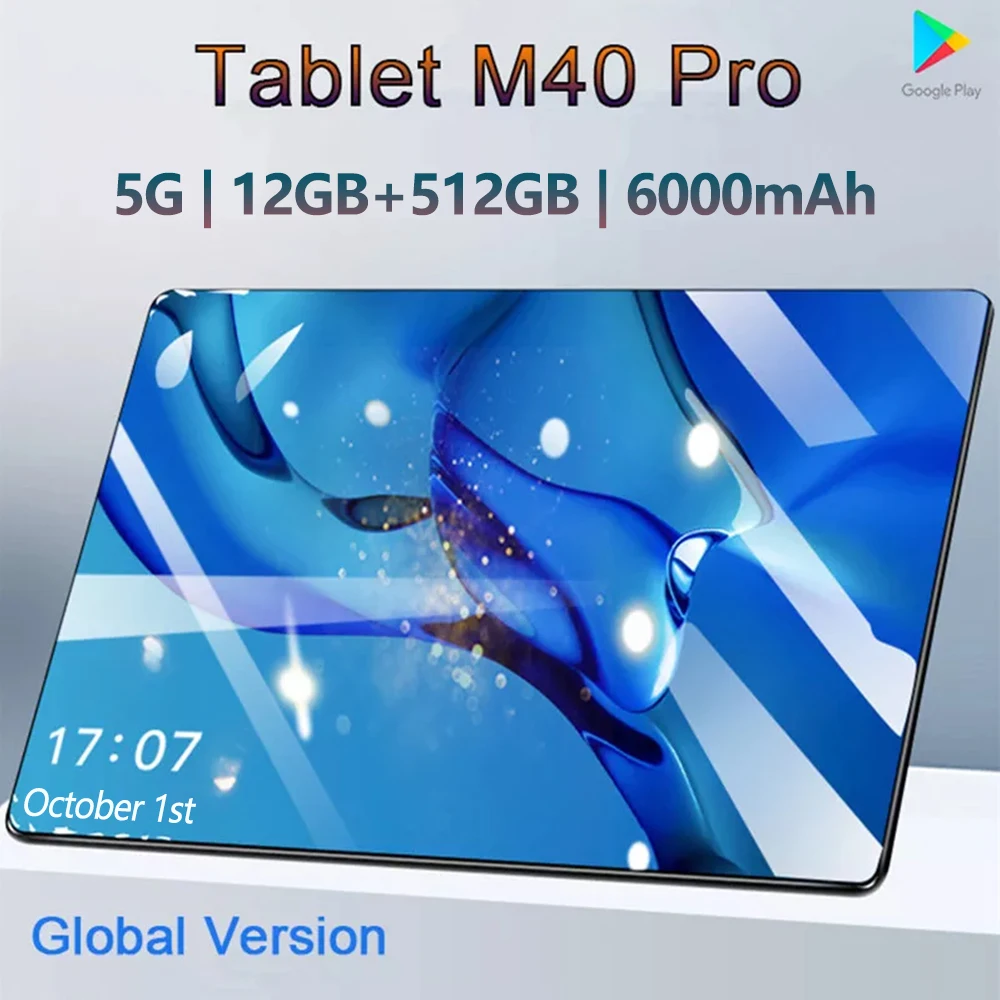 Планшет M40 Pro 10 1 дюйма 12 Гб ОЗУ 512 ПЗУ Android Core Pad планшетный ПК телефон с двойным Wi-Fi |