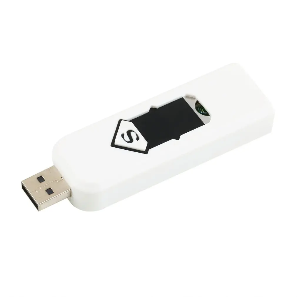 Электронная USB зажигалка ветрозащитная ультратонкая без газа перезаряжаемая