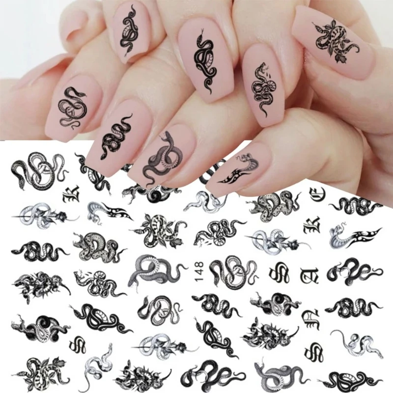 

Dragons Nail Art Stickers Decals Nails Decorations Supplies for Women Girls Manicure Decor Tips Home Salon Use