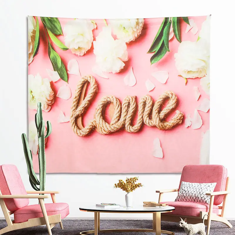 

Декор для подростков, настенный гобелен с фламинго, украшения для спальни, настенный 3D Декор для дома, цветы, настенное одеяло, декор для гос...