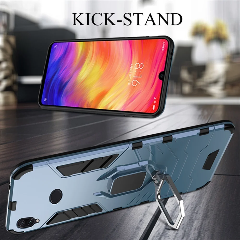 Защитный чехол для Xiaomi Redmi Note 7 Pro магнитный автомобильный держатель резина