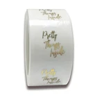 500 штрулон белые прозрачные красивые вещи внутренние стикеры золото Спасибо наклейки для конверта бизнес упаковка печать этикетка наклейка