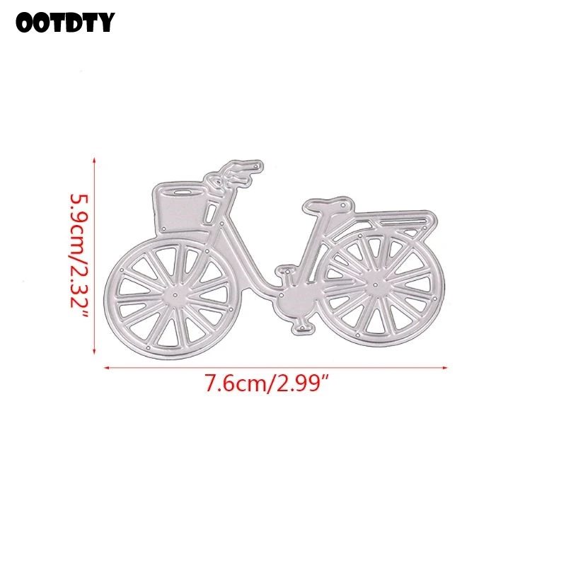 

Flower Bicycle Metal Cutting Dies Stencil Scrapbooking DIY Album Stamp Paper Card Embossing Decor Craft New Dies for 2021