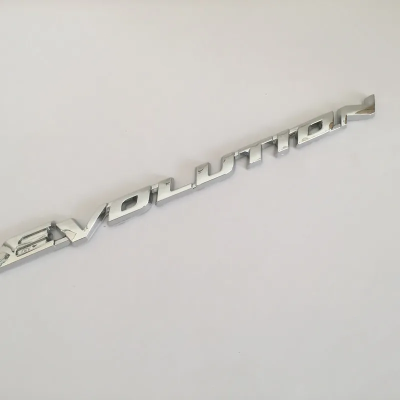 1 шт. ABS Эволюционная Автомобильная буква задняя флейта эмблема значок наклейка