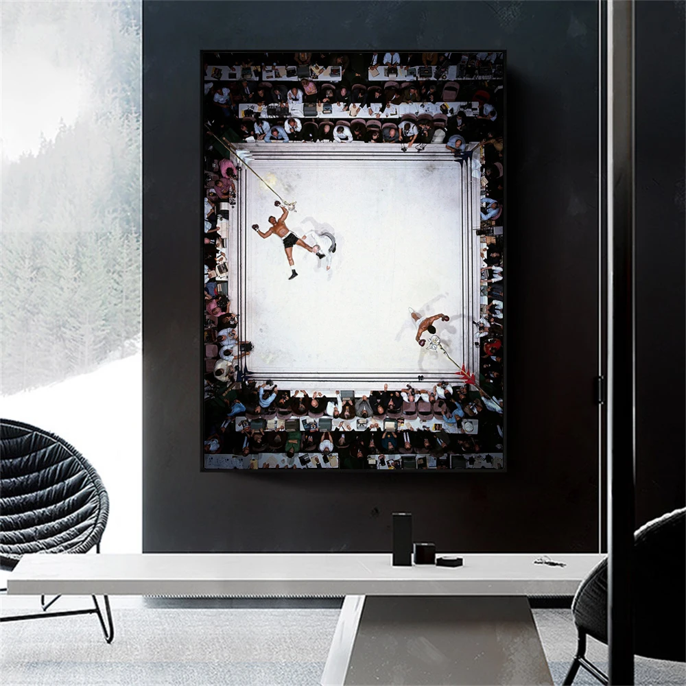 Спортивное искусство на стену холст Мухаммед Али самая большая боксерская стена