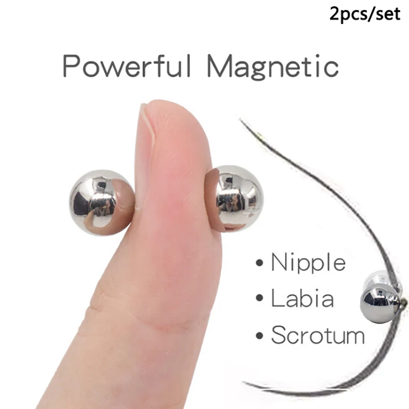 Магнитные зажимы для сосков 1 пара вагины клитора бондажа взрослых игр