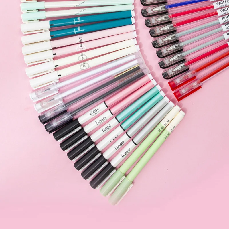 

30pcs Large Capacity Gel Pen Set Bullet Journal Pens Black Ink Pen Cute Stationary School Supplies