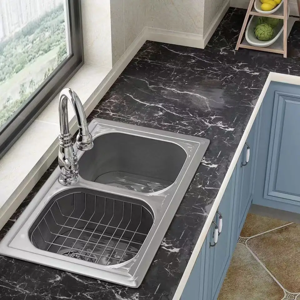 

Living Room Furniture Desktop Waterproof Marble Home Wallpapers Vinyl Self Contact Wall Stickers Home Decor Papel De Pared