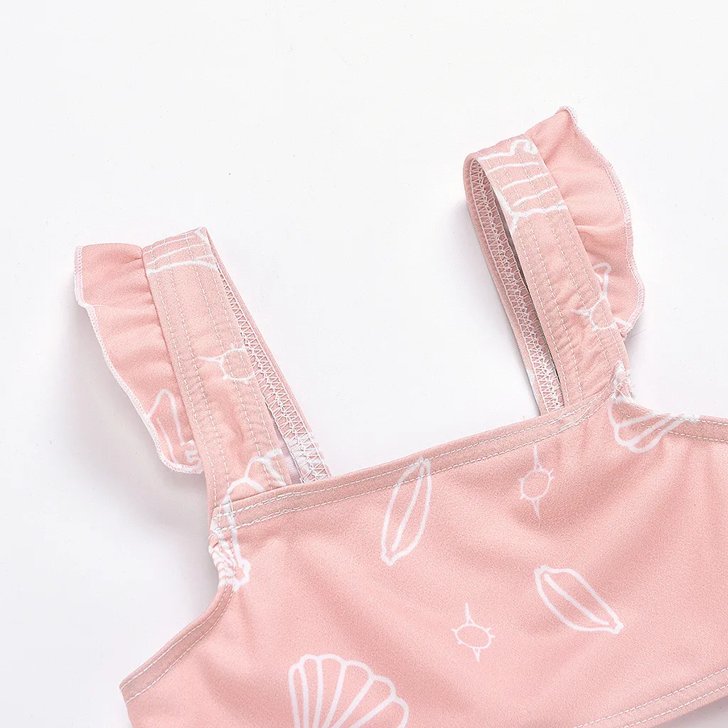 

Kids Girl Bikini Summer Kids Baby Girl Sleeveless Swimsuit Cartoon Ruffle Swimwear For Girl Swimsuit Outfits