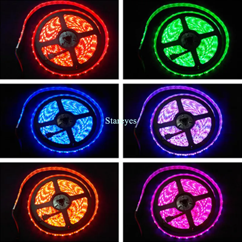 1 комплект SMD 5050 60 светодиодный/m/5m RGB светодиодный лента Коллона освещения фонарик