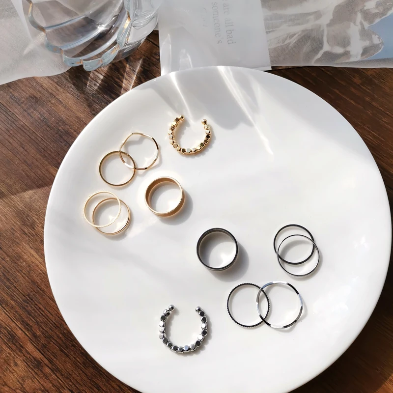 

Six Woolly Ring Niche Design Of Individual Character Vogue Element Ring Opening Ring Trendy Web Celebrity Index Finger Ring