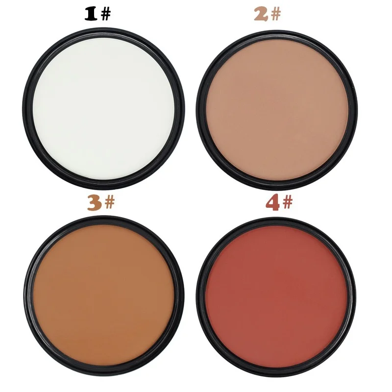 

4 Colors Shading Powder Makeup Bronzer & Highlighter Contour Shading Powder Trimming Powder Make Up Cosmetic Face Concealer