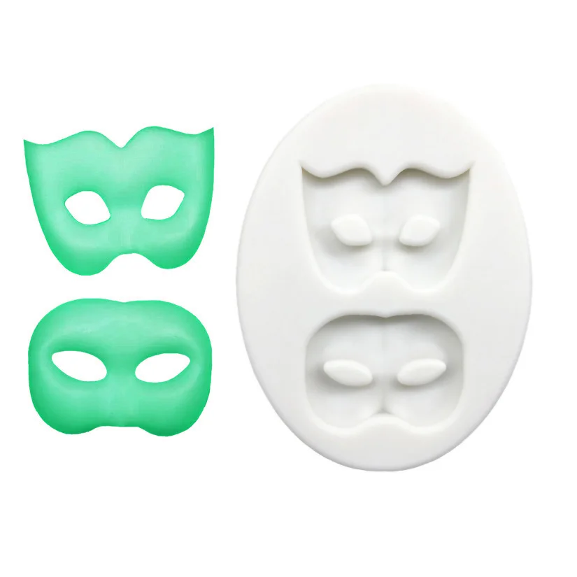 

Mask Shape Silicone Mold Sugarcraft Chocolate Cupcake Baking Mold Fondant Cake Decorating Tools