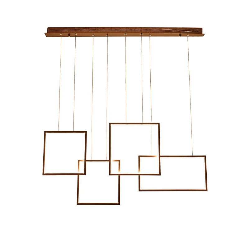 

Aluminum Wave Chandelier Chandelier Lighting for Resturant LED Chandelier for Dining Living Room Suspension Cord Hanging Pendant