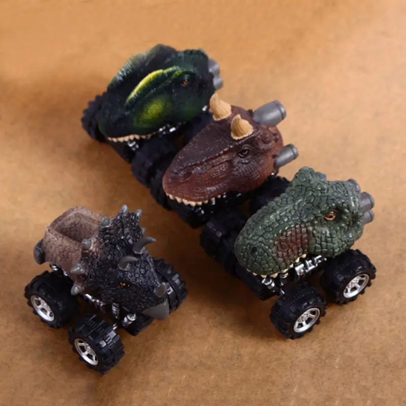 

Children's Day Gift Toy Dinosaur Model Mini Toy Car Back Of The Car Gift Triceratops