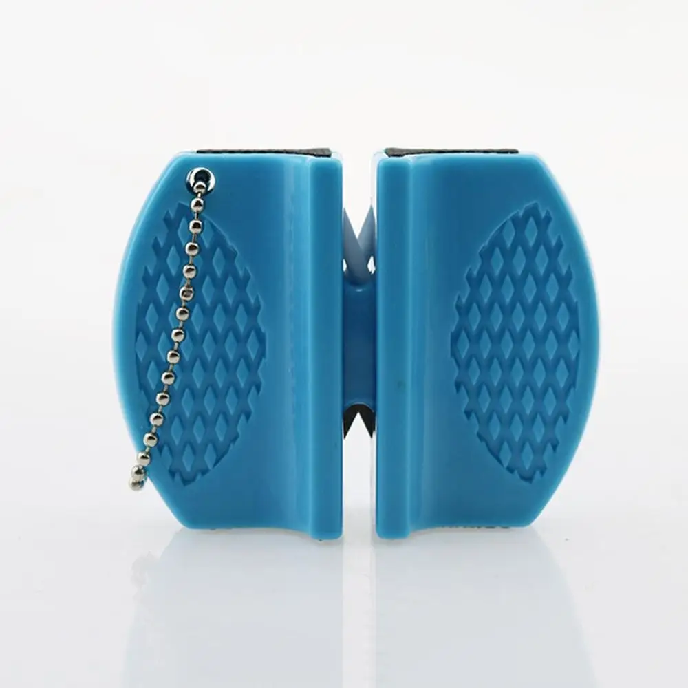 Портативная точилка для кухонных ножей Двухступенчатая походная карманная мини