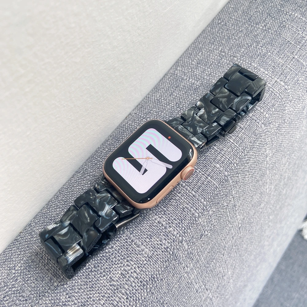 

Bracelet Resin Loop for Apple Watch Band Series 1 2 3 4 5 6 Se Hot Selling for Iwatch 40mm 44mm Strap 38mm 42mm