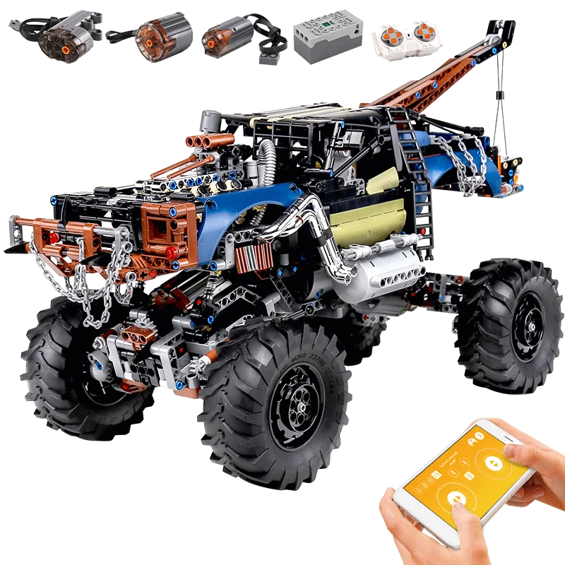 

MOULD KING 18006 APP New Car Toys The MOC-35305 Motorized Rebel Tow Truck Model Building Blocks Bricks Kids Christmas Gifts
