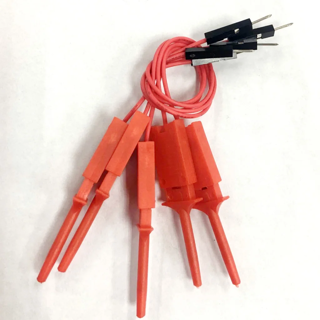 10 шт. красный зажим для тестового крюка идеально подходит электронных
