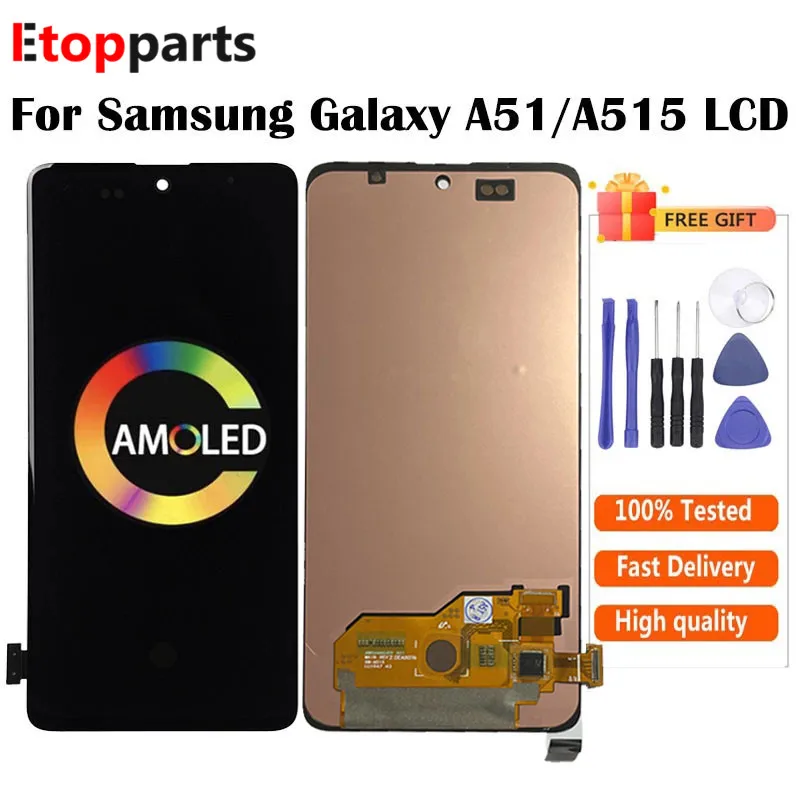 Super Amoled For Samsung Galaxy A51 Display A515 LCD Display Touch Screen Digitizer Assembly For Samsung A515 A515FN/DS A515F enlarge
