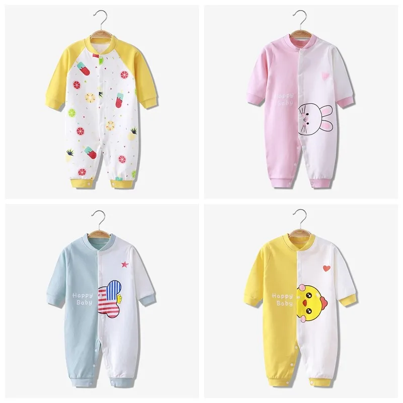 2021 Winter Newborn Baby Pajamas Onesie Funny Toddler Clothes Fashion Lovely Infantil Romper Girls 3 6 12 24 Month | Детская одежда и