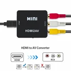 Преобразователь HDMI-совместимый с RCA AVCVSB LR, видеобокс HD 1080P 1920*1080 60 Гц, HDMI-совместимый с AV, поддержка вывода NTSC PAL