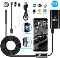 wireless endoscope camera 8mm wifi borescope 2 0mp hd semi rigid sewer ip67 inspection snake camera for iphone android tablet pc
