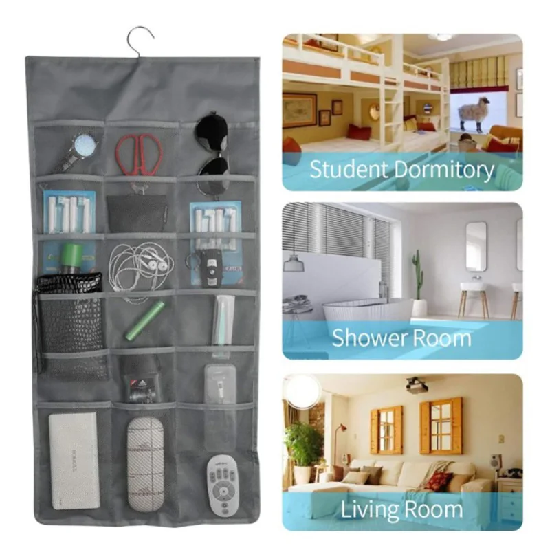 

15/30 Grid Foldable Bra Underwear Hanging Organizer Wall Door Back Hanging Bag Sock Living Room Storage Organizer Sundries Bag