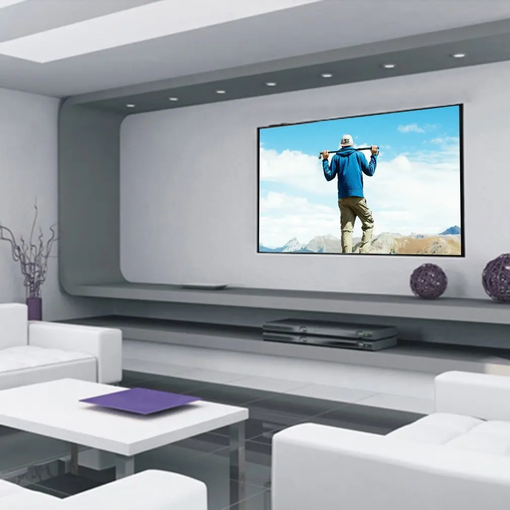 100 &quotпортативный проектор экран 16:9 4:3 Презентация конференции HD Проекционный для