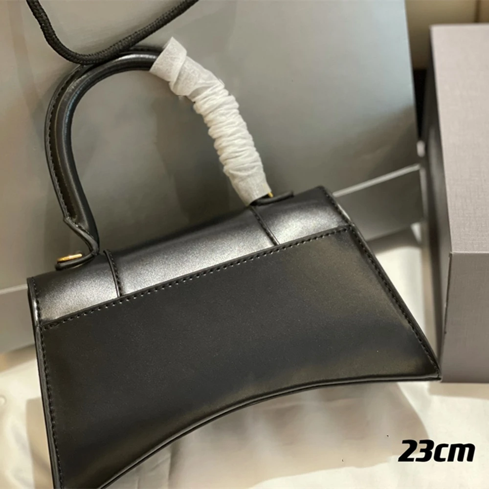 

2021 Fashion New Women's Genuine Leather Handbag B Letter Luxury Brand Design Pattern Hourglass Bag Shoulder Crossbody with Box