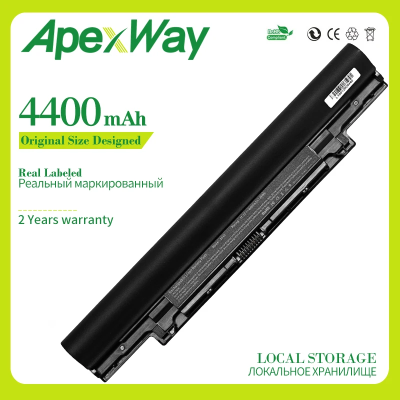 Apexway 11 1 v 4400mAh аккумулятор для ноутбука DELL V131 2 серии Latitude 3340 YFDF9 YFOF9 5MTD8 | Компьютеры
