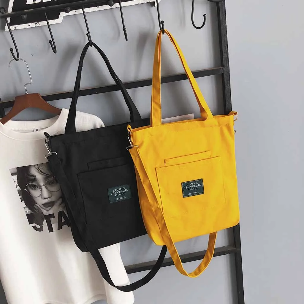 Простая Женская Холщовая Сумка для покупок многоразовые складные экологически