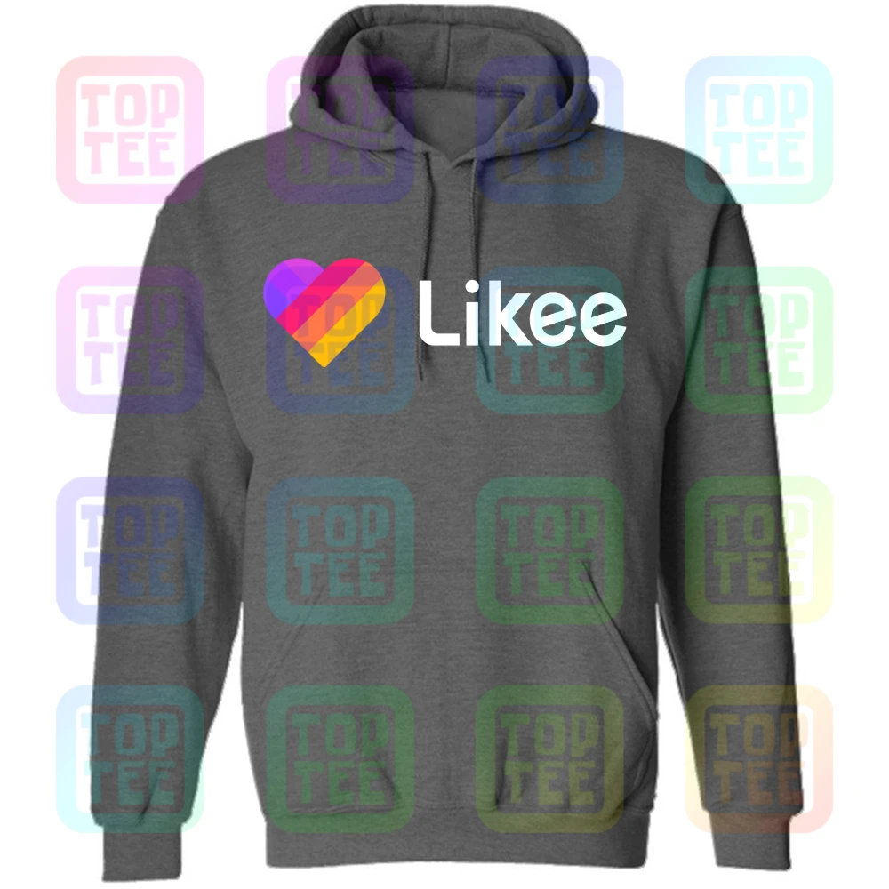 Dark Gray Hoodie Likee футболка для приложения likee hear футболка забавная футболка с капюшоном - Цвет: Dark Gray Hoodie