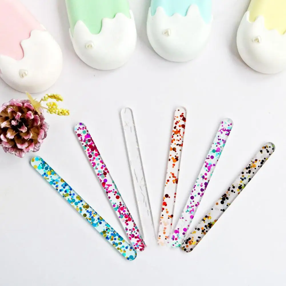 

10Pcs Acrylic Stick Molds High Quality Lightweight Healthy Portable DIY Ice Cream Stick Moulds Ice-lolly Molds for Kitchen