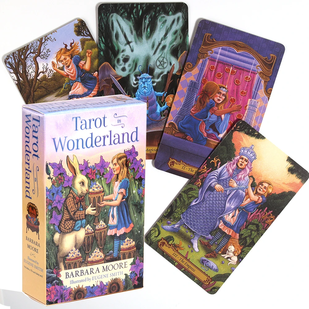 

Tarot In Wonderland A 78-Card Deck with A Full-Color Pdf Guidebook Oracle Traditional Cards Game Board Game Toy
