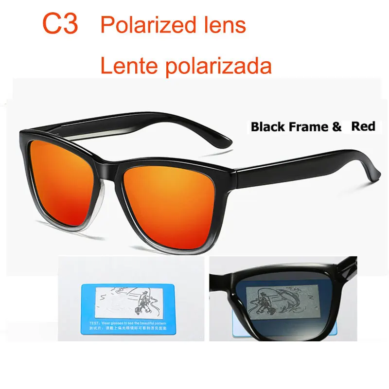717 c3 Polarized Hommes lunetes De soleil femmes lunette De sport marque дизайнерский кабелепровод Oculos De Sol revetement ratichissant - Цвет линз: 717 c3 Polarized