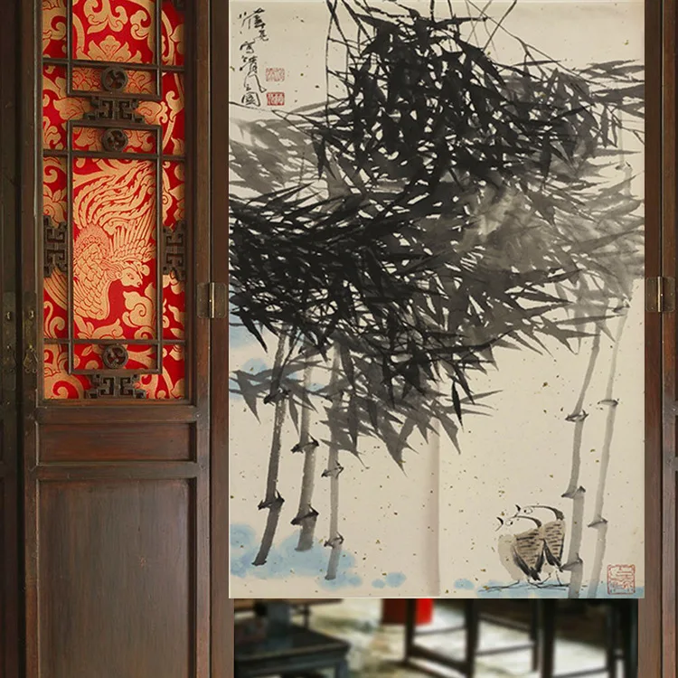 Китайская чернильная детская занавеска для гостиной крыльца разделительная