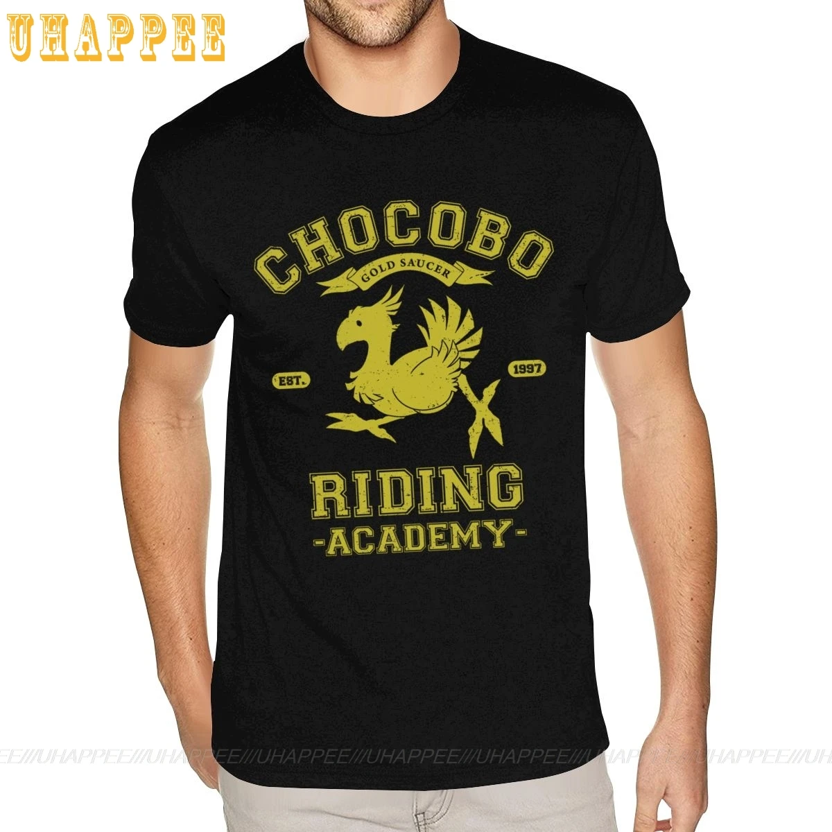 

Футболка с принтом Chocobo, большой размер, Мужская футболка с логотипом