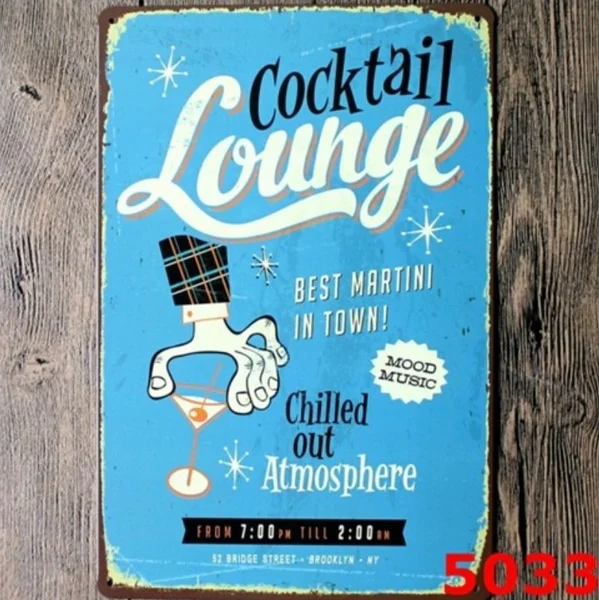 

Металлическая вывеска Martini, постер с рисунком, жестяная вывеска, домашнее украшение для стен