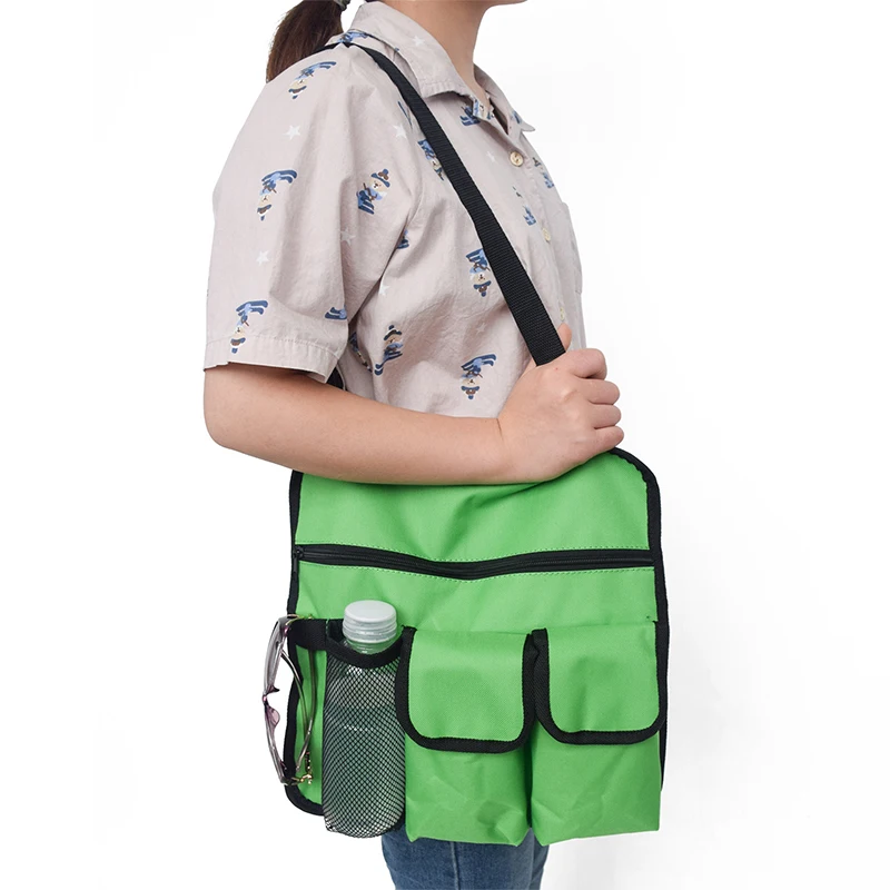 

Beach Chair Armrest Organizer With 3 Pockets Armchair Hanging Storage Bag Outdoor Seat Suspension Snack Bag Single Shoulder