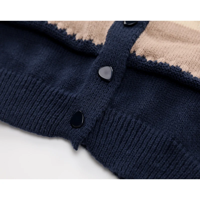 Женский вязаный кардиган в полоску модный шерстяной свитер с длинным рукавом и