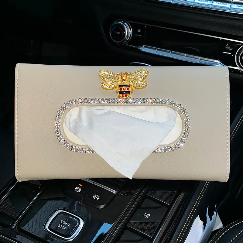 

Car Tissue Box Cute Car Creative Sun Visor Hanging Pumping Box Sunroof Chair Back Paper Towel Pumping Ceiling For Car